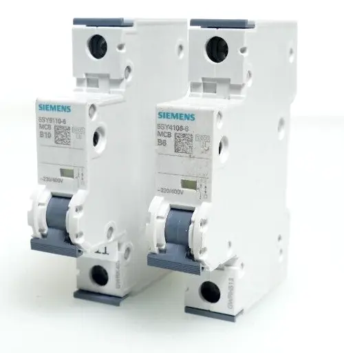 2x Siemens 5SY6110-6 Leitungsschutzschalter 5SY6 110-6