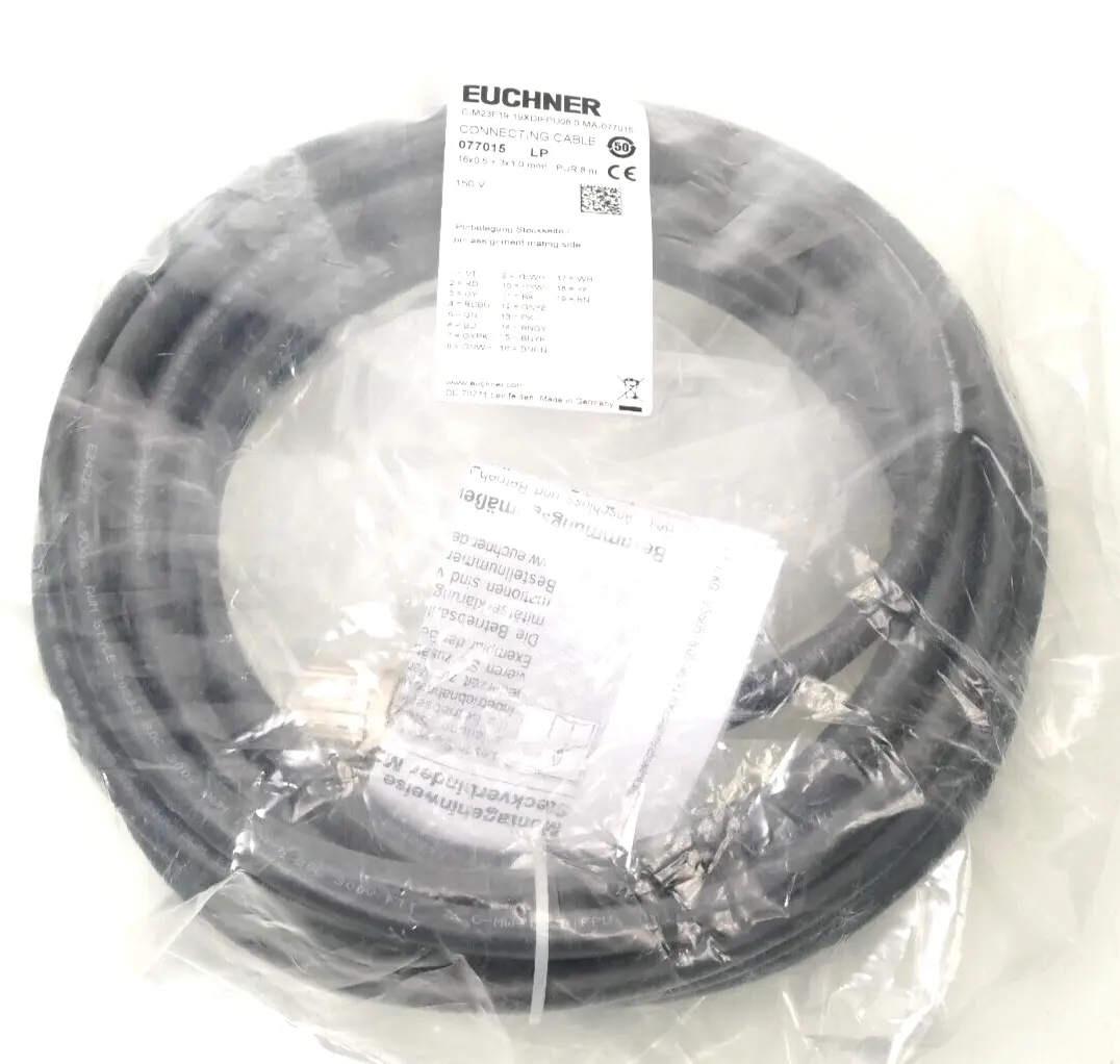Produktfoto 1 von Euchner Anschlussleitung 8m C-M23F19-19XDIFPU08,0-MA-077015 | 077015