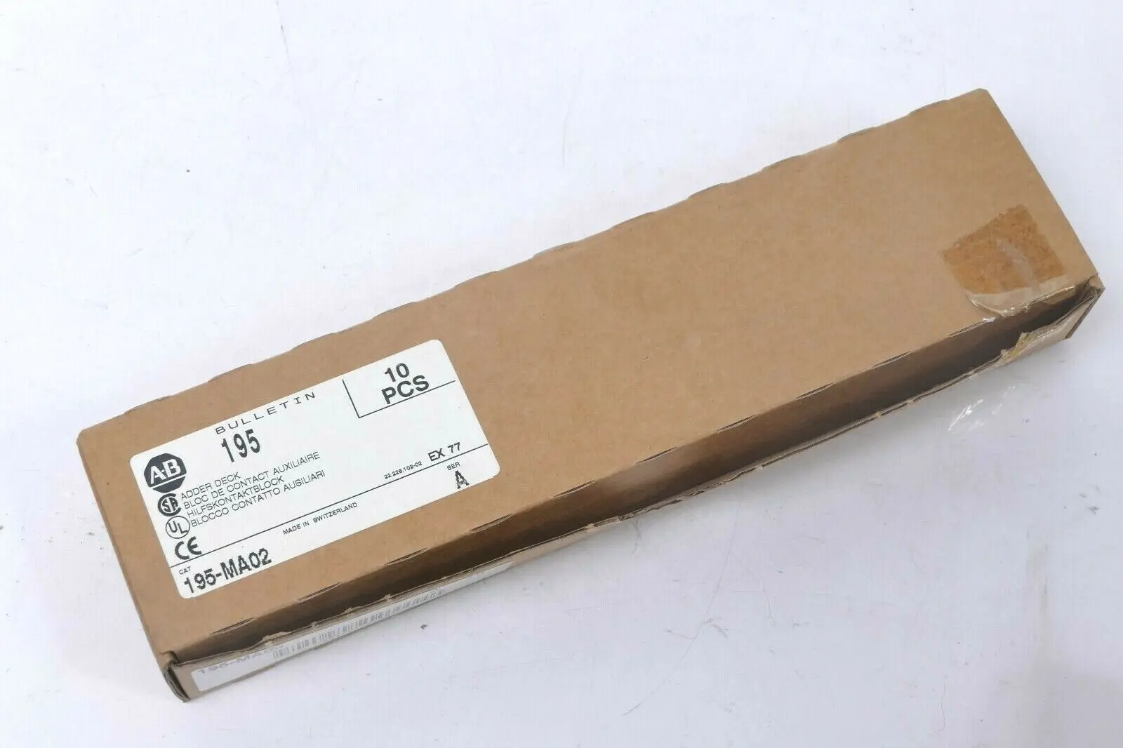 Produktfoto 1 von 10x Allen-Bradley BULLETIN 195 Hilfskontaktblock | Ser. A | 195-MA02