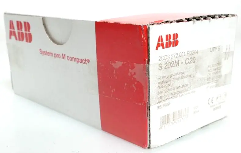 Produktfoto 1 von 5x ABB S202M-C20 Sicherungsautomat  | 2CDS272001R0204