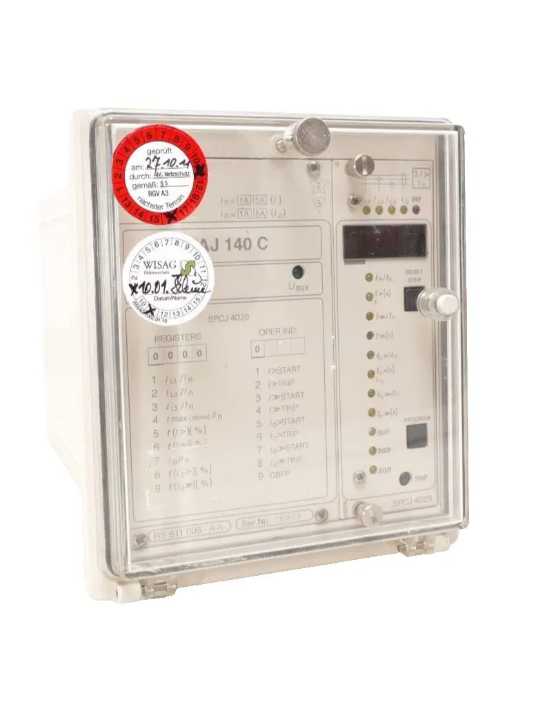 Produktfoto 1 von ABB Überstrom / Erdschlussrelais RS 611 006-AA | SPCJ 4D29 | Rev. S | SPAJ 140 C