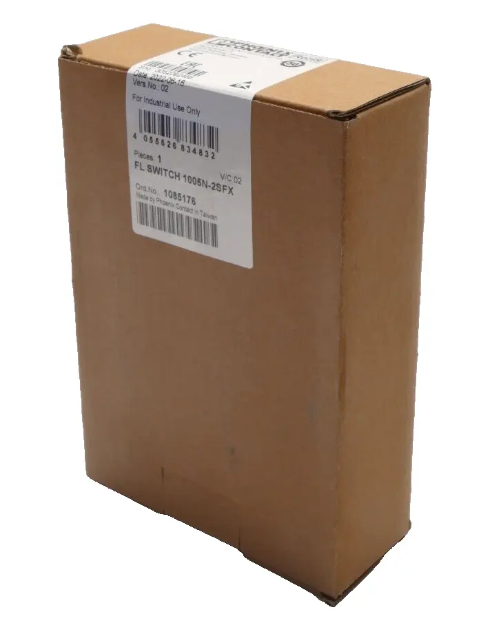 Produktfoto 1 von Phoenix Contact 10 85 17 6 Ethernet-Switch FL SWITCH 1005N-2SFX | 1085176