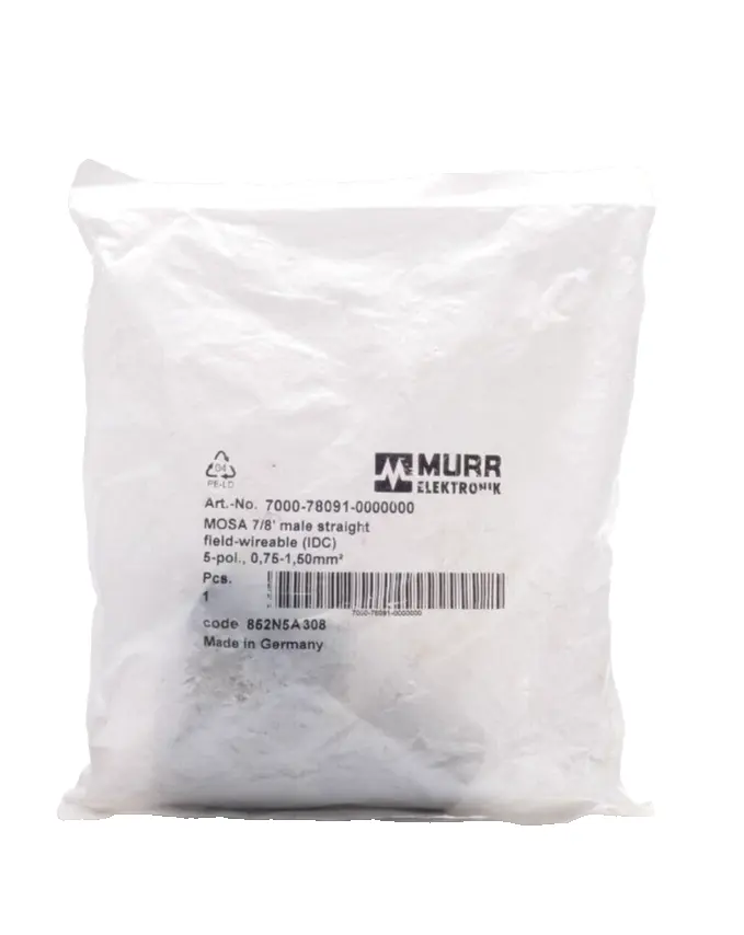 Produktfoto 1 von Murr Elektronik 7/8'' St. 0° Schneidklemmanschluss | 7000-78091-0000000