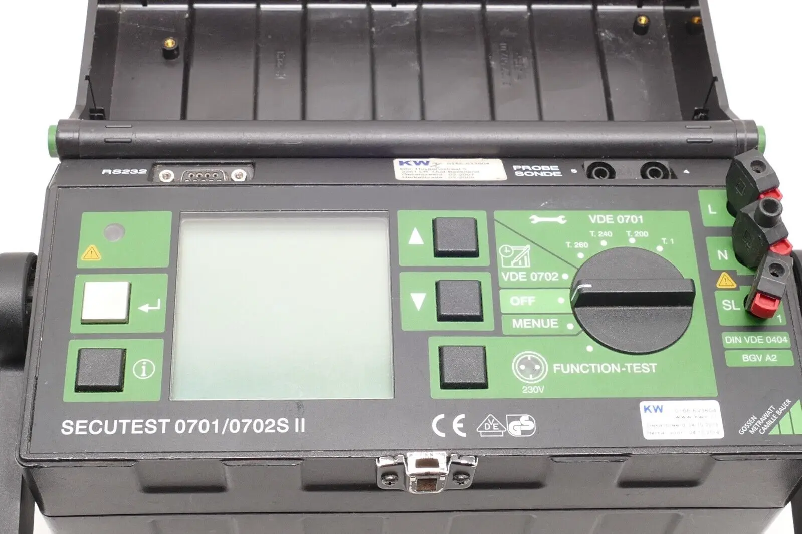 Produktfoto 1 von Gossen Metrawatt Secutest 0701/0702S II Gerätetester Sicherheitstester