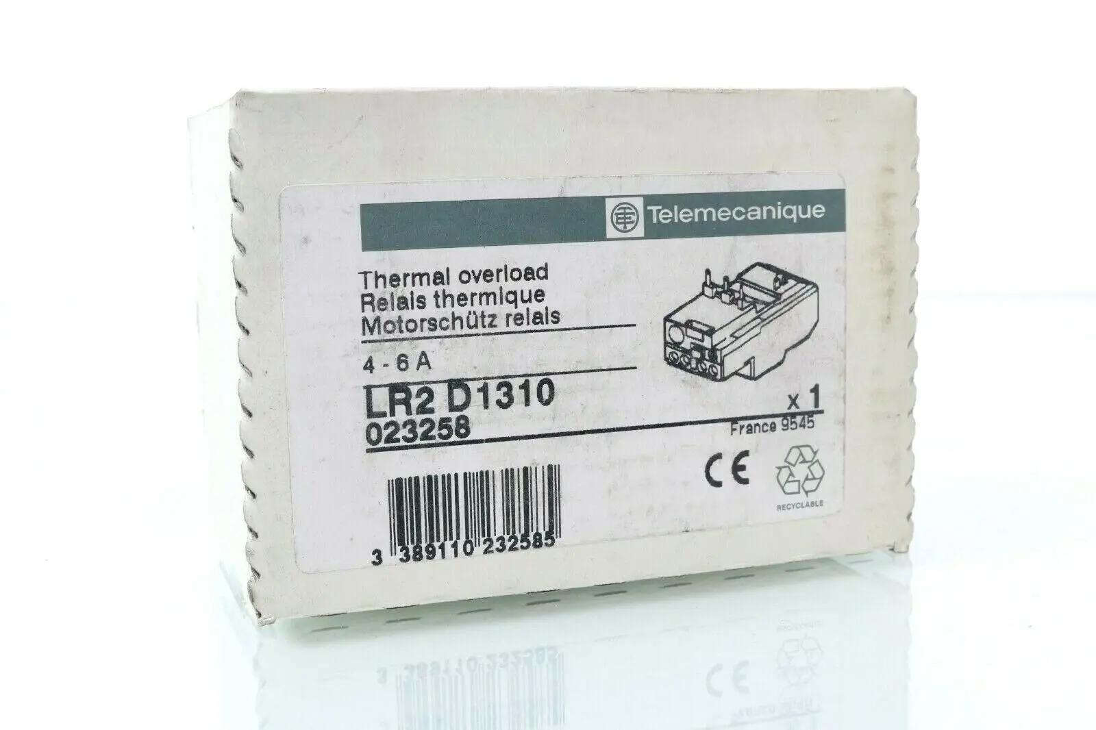 Produktfoto 1 von Telemecanique LR2 D1310 Motorschutzrelais LR2D1310 | 023258