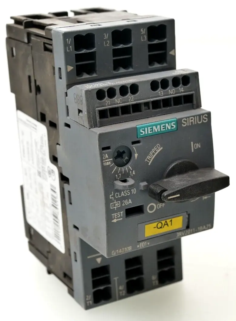 Produktfoto 1 von Siemens SIRIUS Leistungsschalter 3RV2 011-1BA25 | E:01 | 3RV2011-1BA25