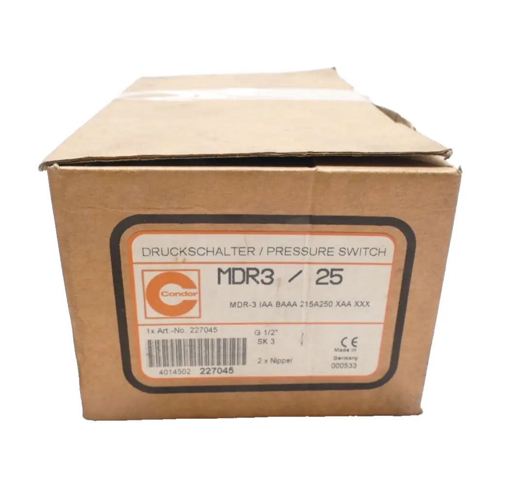 Produktfoto 1 von Condor 227045 Druckschalter MDR 3/25 | MDR-3 IAA BAAA 215A250 XAA XXX