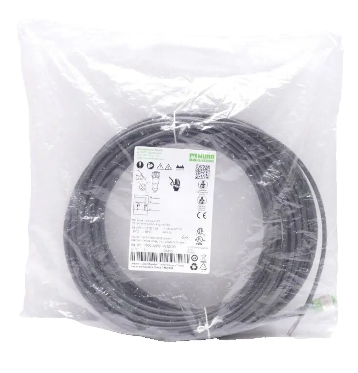 Produktfoto 1 von Murr Elektronik M12 Bu. 0° A-kod. freies Ltg-ende Kabel 20m | 7000-12261-6332000