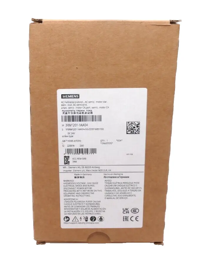 Siemens AC Halbleitermotorstarter 3RM1 201-1AA04 | E:04 | 3RM1201-1AA04