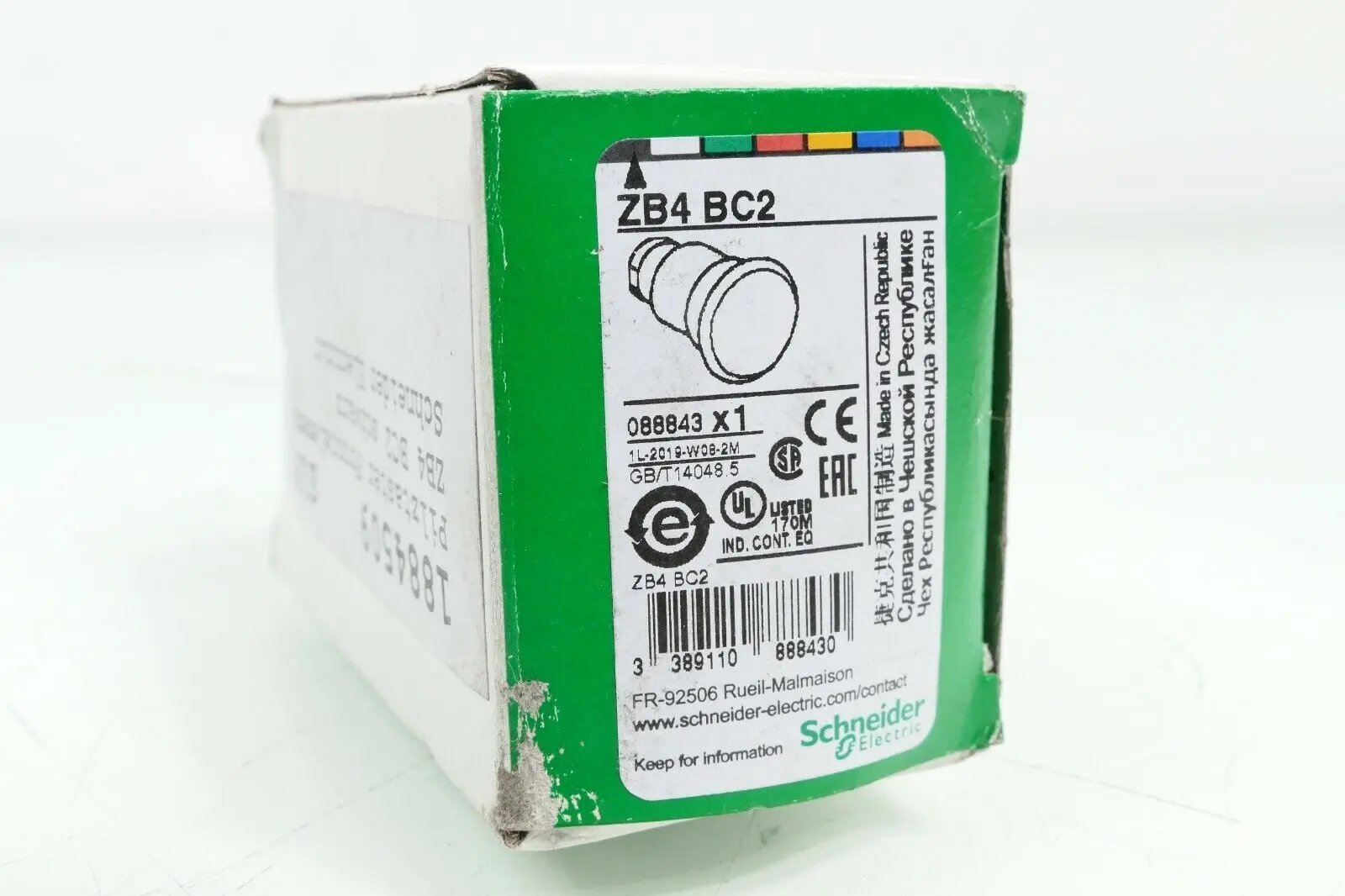 Produktfoto 1 von Schneider Electric ZB4 BC2 Pilztaster D=40mm ZB4BC2 | 088843