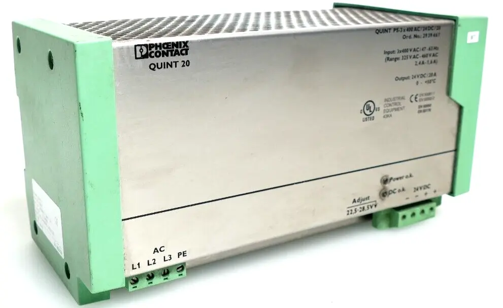 Produktfoto 1 von Phoenix Contact Power Supply 29 39 46 7 | QUINT-PS-3x400AC/24DC/20 | 2939467