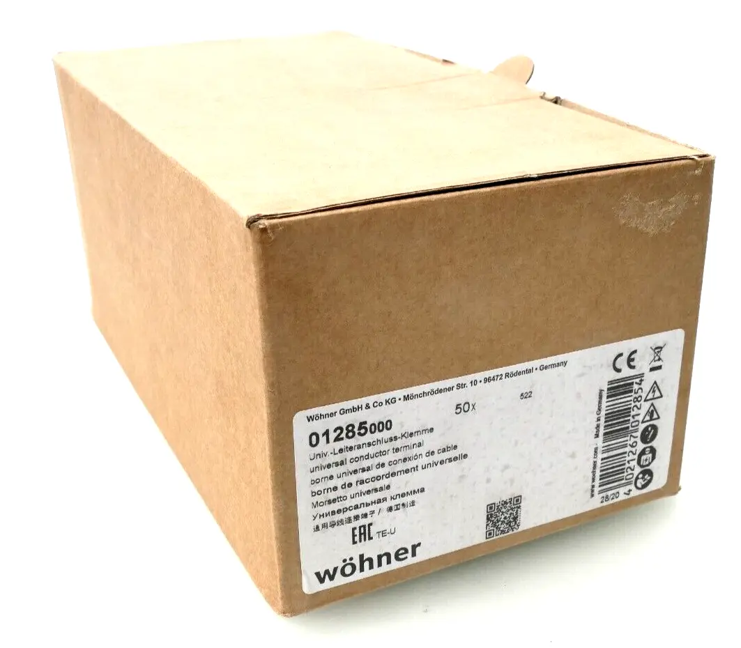 Produktfoto 1 von 50x Wöhner Leiteranschluss-Klemme 01285 | 01285000