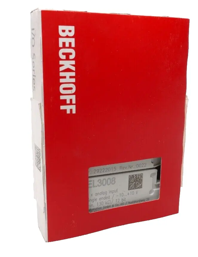 Produktfoto 1 von Beckhoff EtherCAT-Klemme, 8-Kanal-Analog-Eingang | EL3008