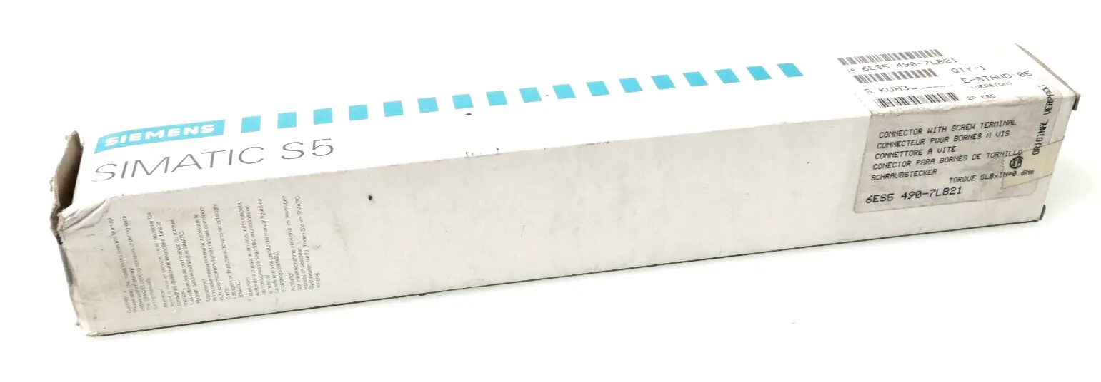 Produktfoto 1 von Siemens SIMATIC S5 Frontstecker 6ES5 490-7LB21 | E:05 | 6ES5490-7LB21