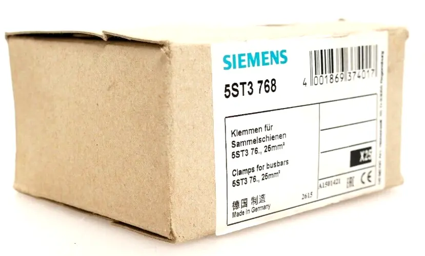 Produktfoto 1 von 25x Siemens Klemmen für Sammelschienen 25mm² 5ST3 768 | 5ST3768