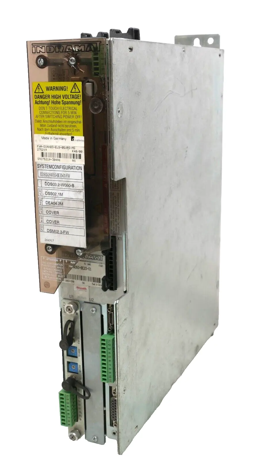 Produktfoto 1 von Indramat Servo Controller DDS03.2-W050-BE23-01-FW | R911266917