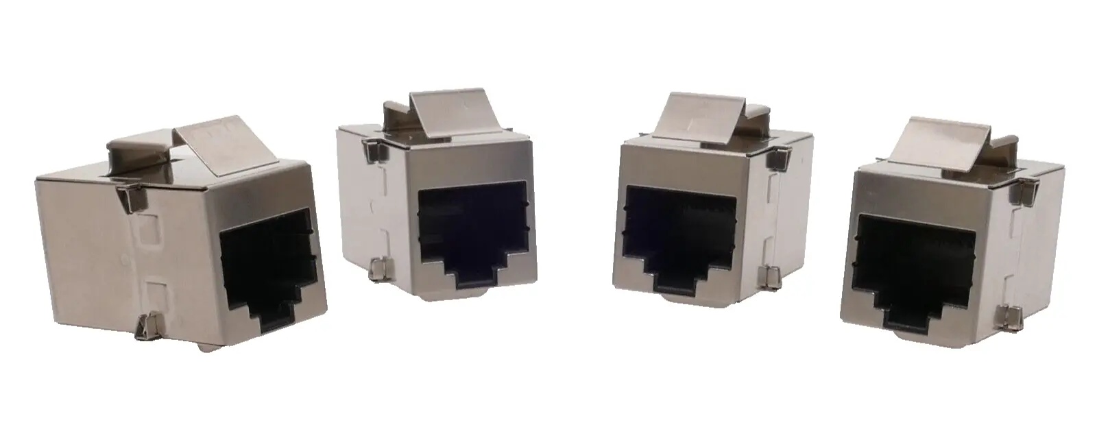 Produktfoto 1 von 4x RJ45 Koppler LAN Kabel Verbinder Netzwerk | Verlängerung Adapter