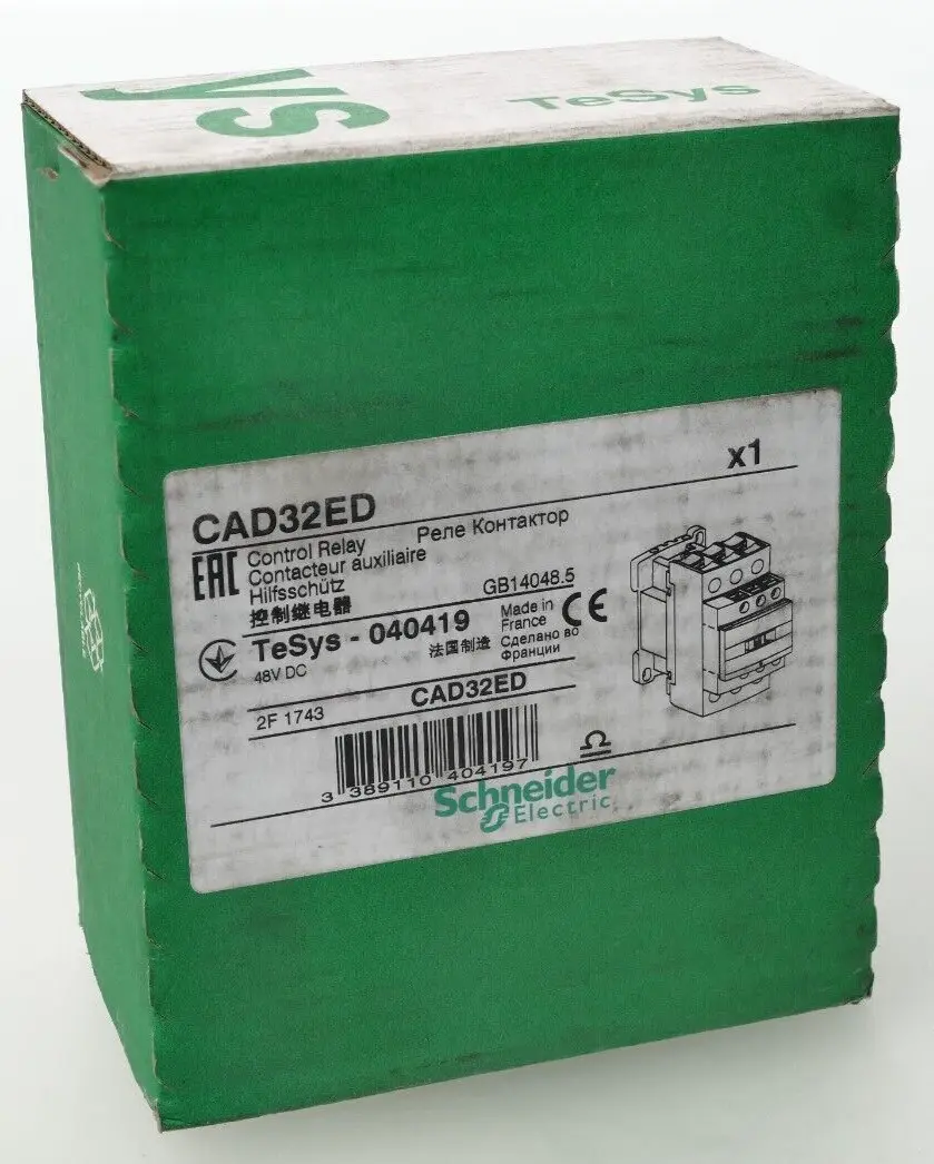 Produktfoto 1 von Schneider TeSys 040419 Hilfsschütz CAD32ED