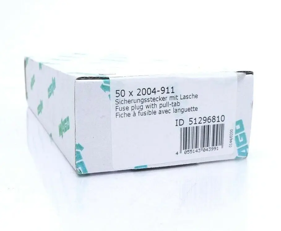 Produktfoto 1 von 50x Wago Sicherungsstecker grau | 2004-911