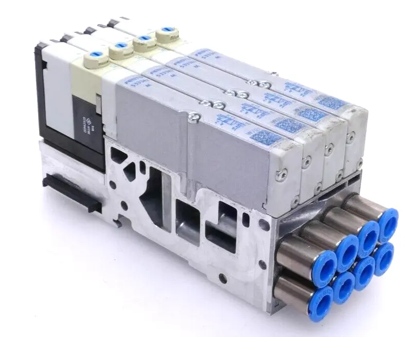 Produktfoto 1 von Festo Elektronikmodul MPA1-FB-EMS-8 | 533360 + 4x Magnetventil | 533342