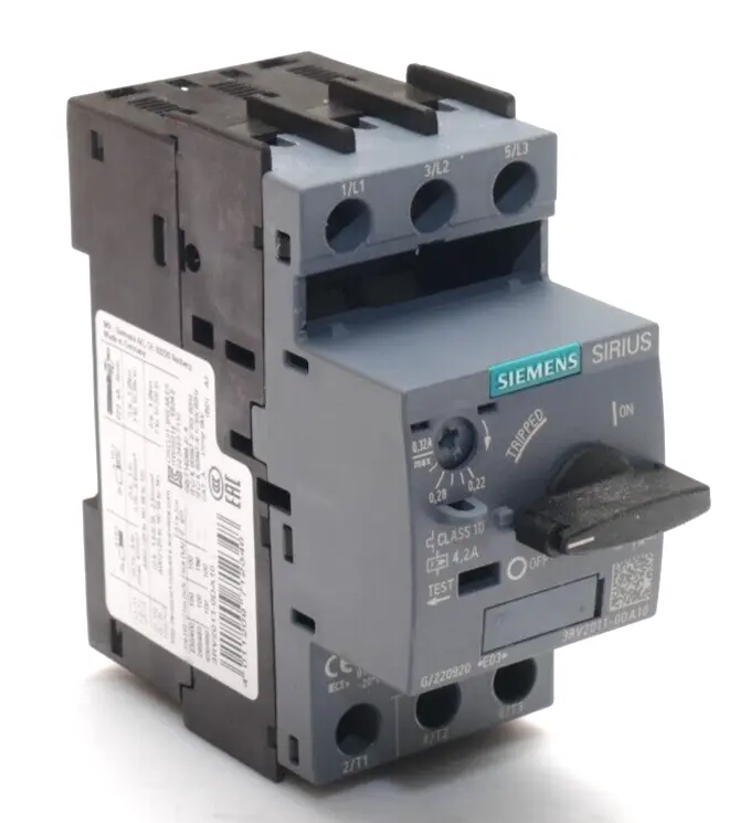 Produktfoto 1 von Siemens SIRIUS Leistungsschalter 3RV2 011-0DA10 | E:03 | 3RV2011-0DA10