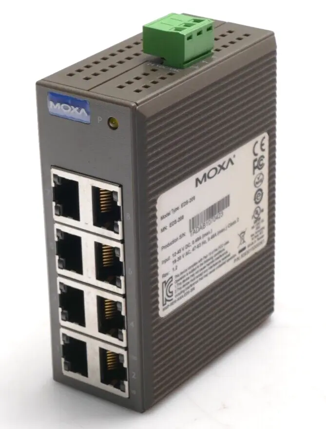 Produktfoto 1 von Moxa 8-port entry-level unmanaged Ethernet Switch | Rev. 1.2 | EDS-208