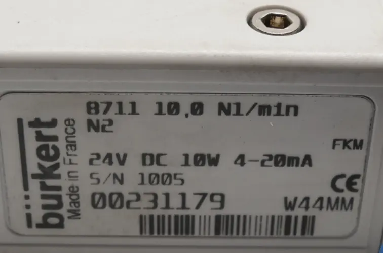 Produktfoto 1 von Bürkert Massendurchflussmesser 8711 10,0 N1/min N2 | 00231179