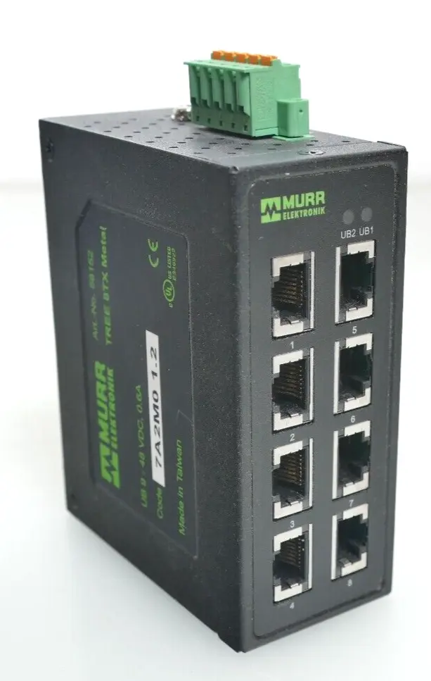 Produktfoto 1 von Murr Elektronik Unmanaged Switch TREE 8TX Metal | 58152