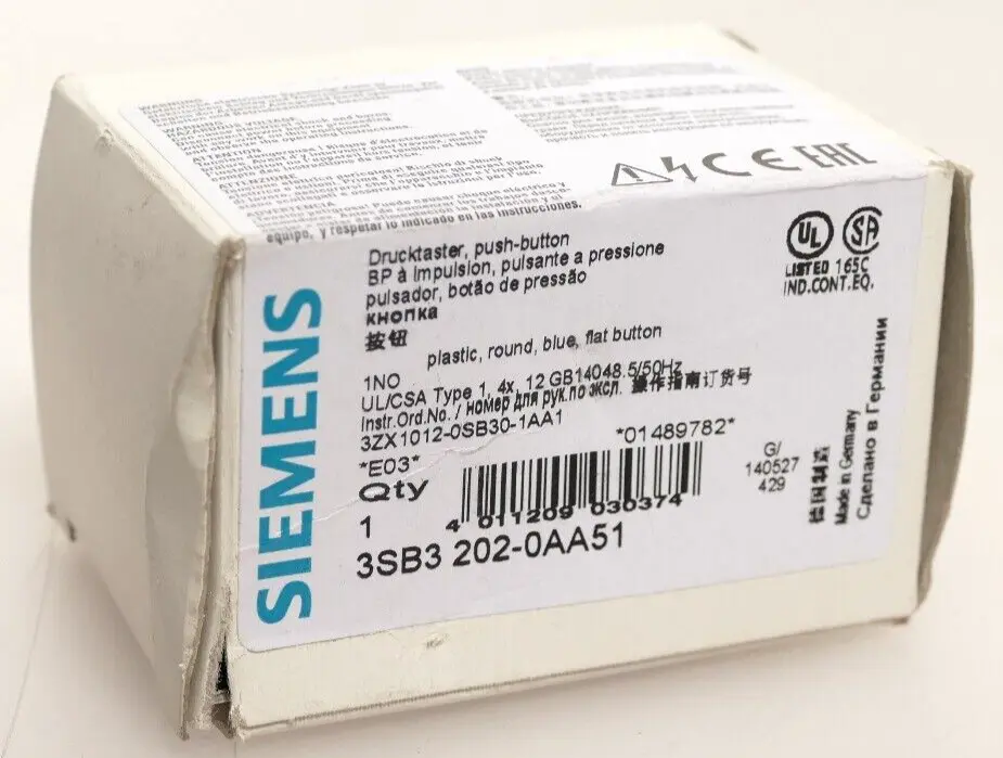 Produktfoto 1 von Siemens Drucktaster 3SB3 202-0AA51 | E:03 | 3SB3202-0AA51