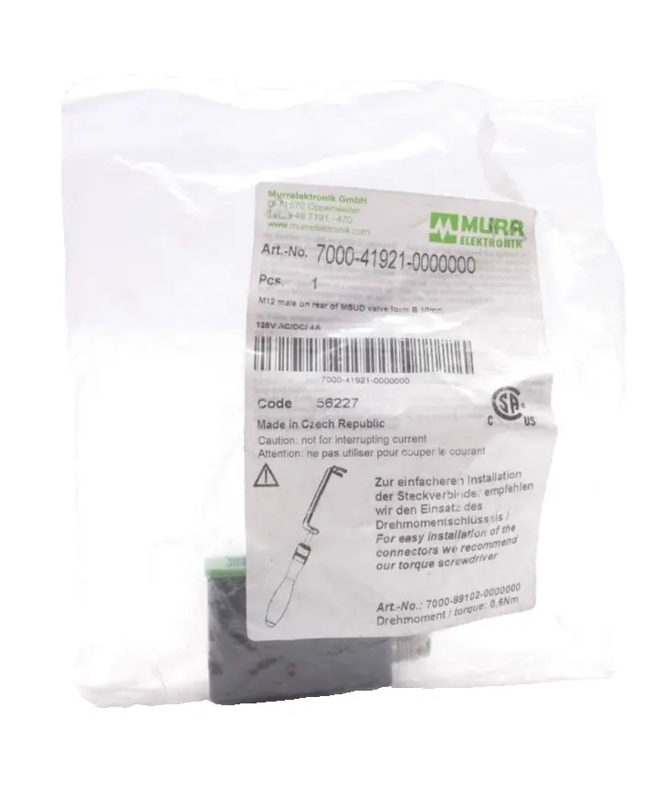 Produktfoto 1 von Murr Elektronik M12 Steckverbinder | 7000-41921-0000000