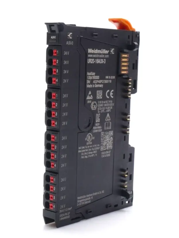 Produktfoto 1 von Weidmüller Remote-IO-Modul UR20-16AUX-0 | HW: 01.02.00 | 1334780000