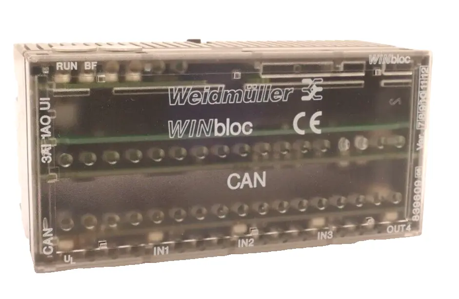 Produktfoto 1 von Weidmüller WINbloc Can 3AI 1AO UI | V:10 | 839609