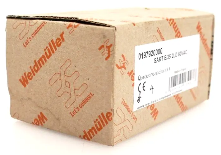 Produktfoto 1 von 4x Weidmüller Prüftrenn-Reihenklemme SAKT E/35 2LD 60VAC | 0197920000