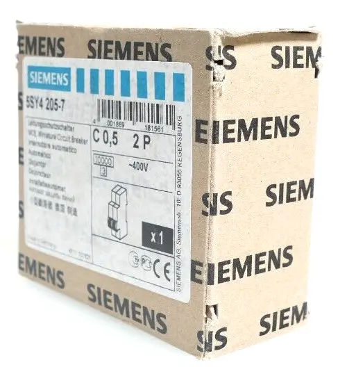Produktfoto 1 von Siemens 5SY4 205-7 Leitungsschutzschalter MCB C0,5 2P |  5SY4205-7
