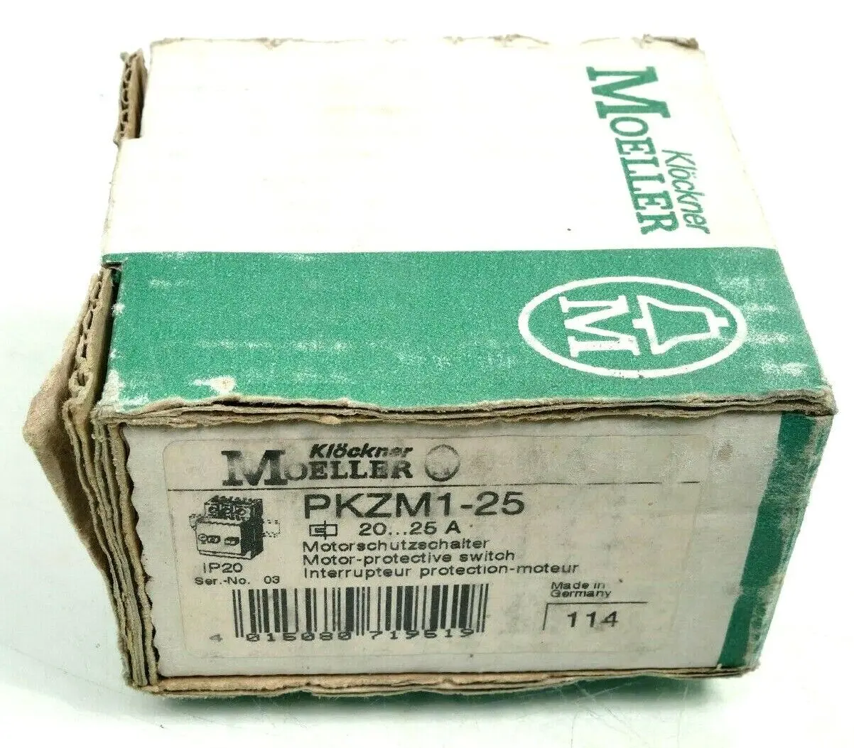Produktfoto 1 von Klöckner Moeller Motorschutzschalter 20...25A | PKZM1-25