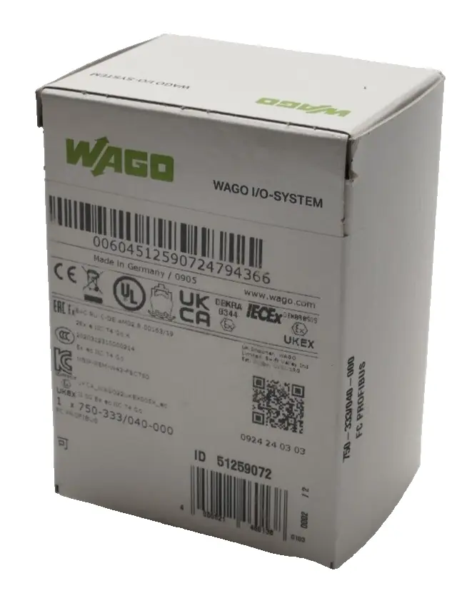 Produktfoto 1 von Wago Feldbuskoppler Profibus Coupler DP/V1 / XTR | 750-333/040-000