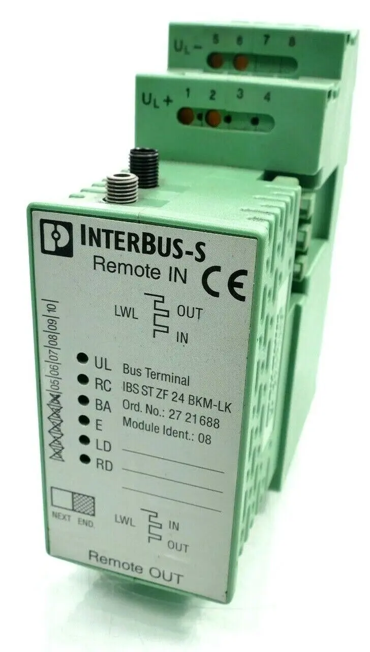 Produktfoto 1 von Phoenix Contact Interbus-S Terminal IBS ST ZF 24 BKM-LK | E:04 | 2721688