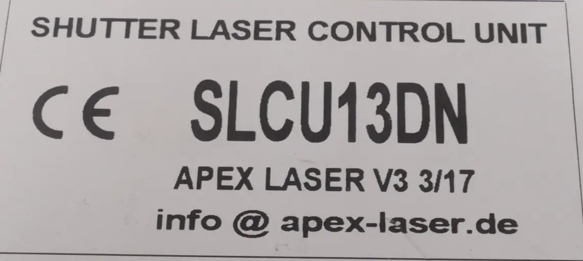 Produktfoto 1 von Apex Laser Steuereinheit für Verschlusslaser | SLCU13DN