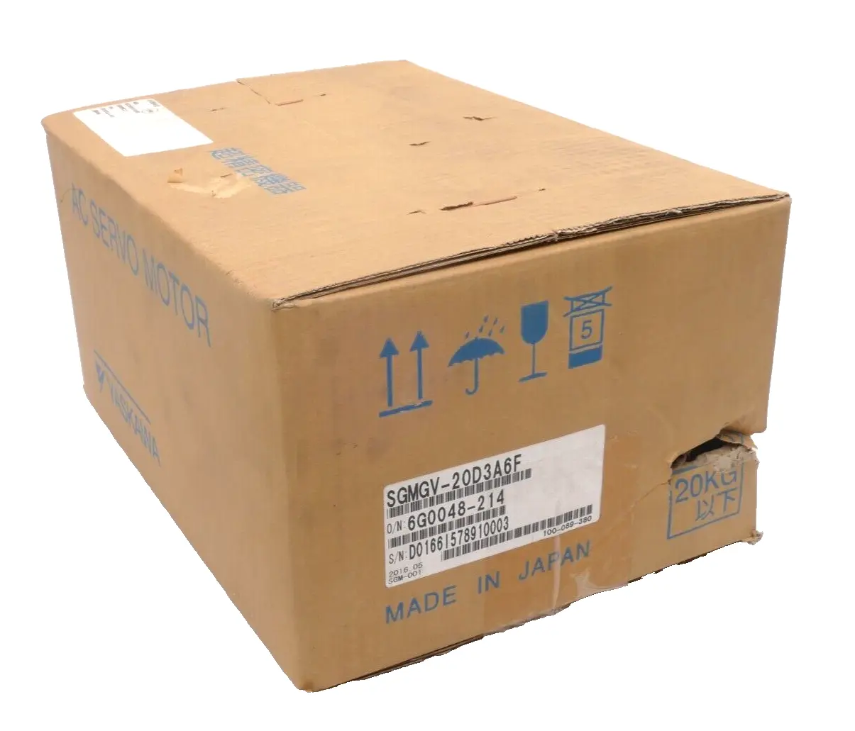 Produktfoto 1 von Yaskawa Electric AC Servo Motor SGMGV-20D3A6F | 6G0048-214