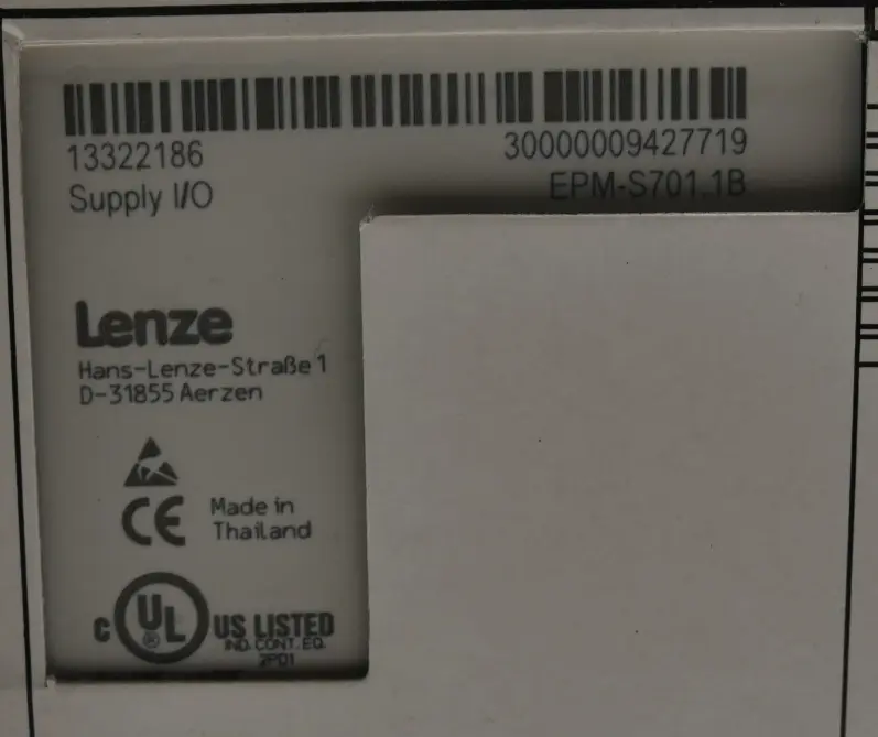 Produktfoto 1 von Lenze Supply I/O Modul EPM-S701.1B | 13322186