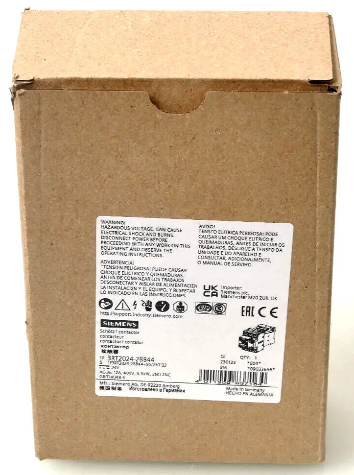 Produktfoto 1 von Siemens SIRIUS Schütz 3RT2 024-2BB44 | E:04 | 3RT2024-2BB44