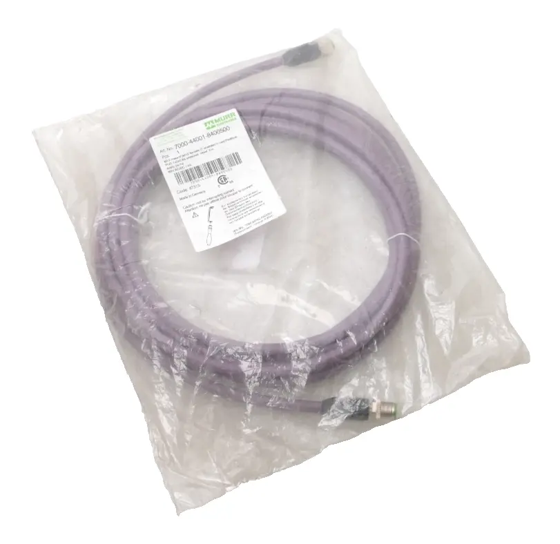 Produktfoto 1 von Murr Elektronik M12 St. 0° / M12 Bu. 0° B-kod. geschirmt 5m | 7000-44001-8400500