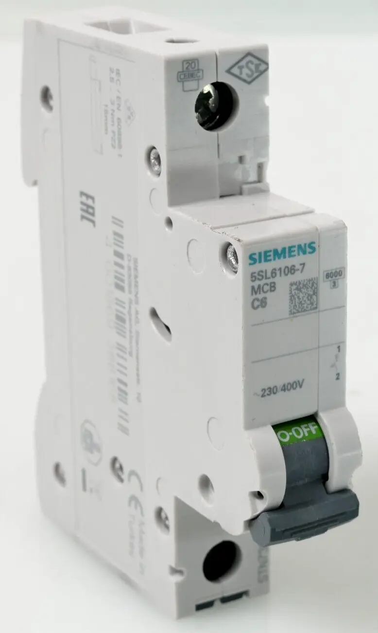 Produktfoto 1 von Siemens MCB Leitungsschutzschalter 5SL6 106-7 | C6 | 5SL6106-7
