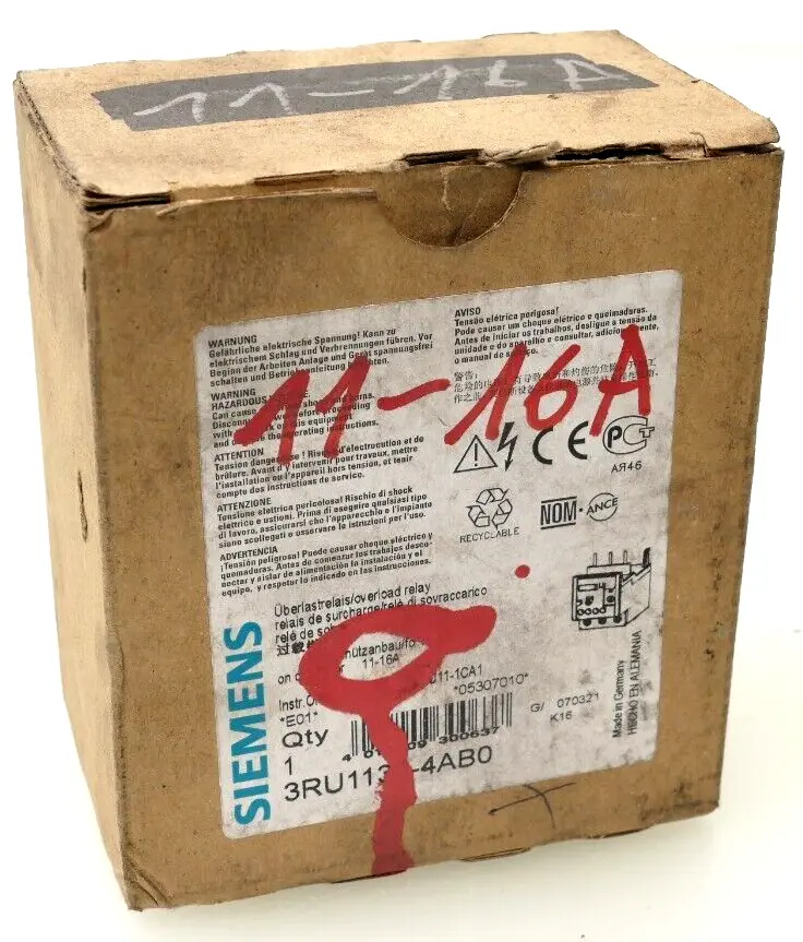 Produktfoto 1 von Siemens SIRIUS Überlastrelais 3RU1 136-4AB0 | E:01 | 3RU1136-4AB0