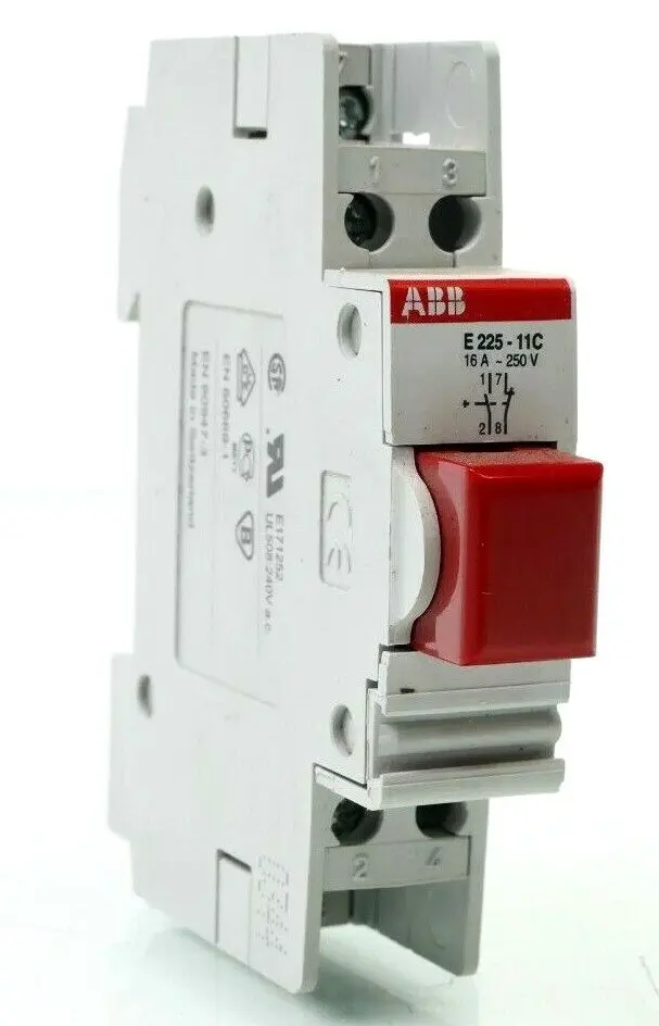 Produktfoto 1 von ABB Taster Rot 16A ~250V | E225-11C