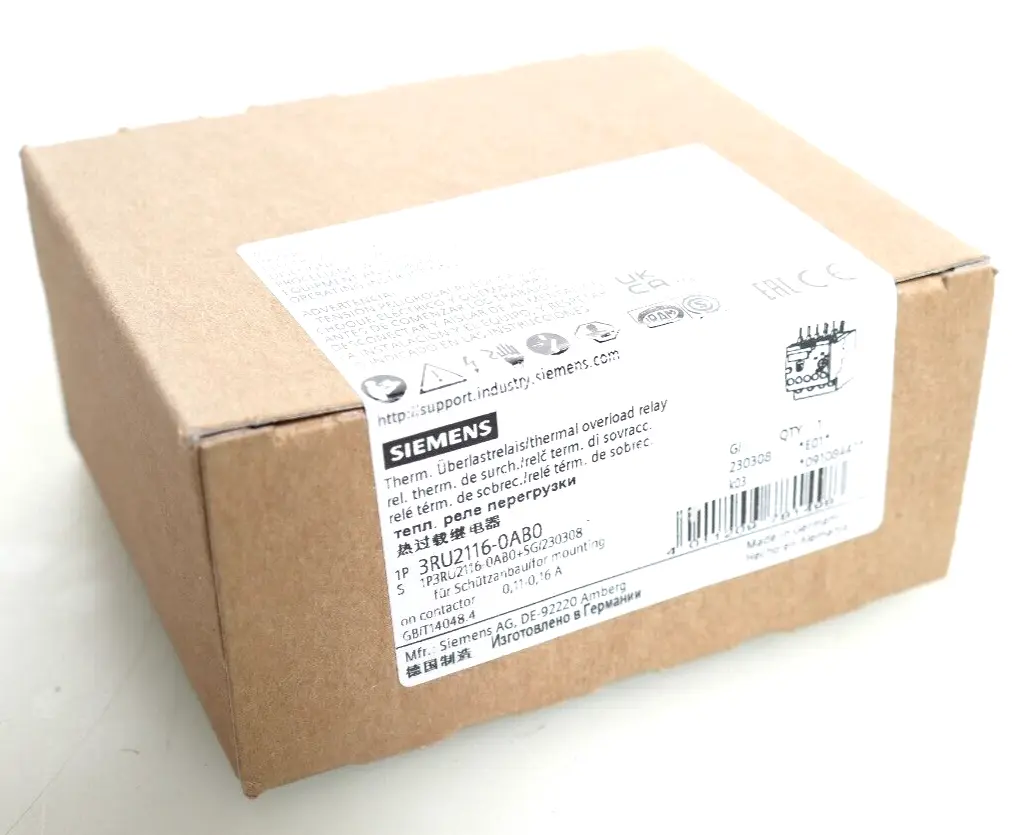 Produktfoto 1 von Siemens Therm. Überlastrelais 3RU2 116-0AB0 | E:01 | 3RU2116-0AB0