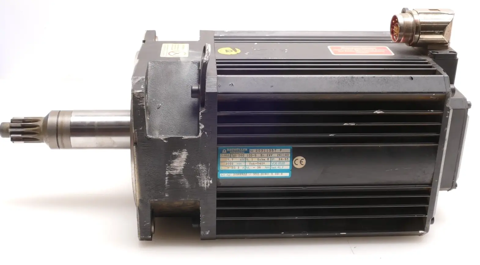 Produktfoto 1 von Baumüller Servomotor 3000r/min 7,7kW DSG 100-S | 2088922