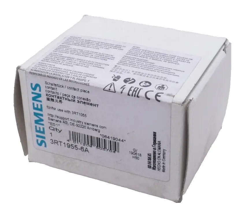 Produktfoto 1 von Siemens Schaltstück für 3RT1055 | 3RT1 955-6A | E:01 | 3RT1955-6A