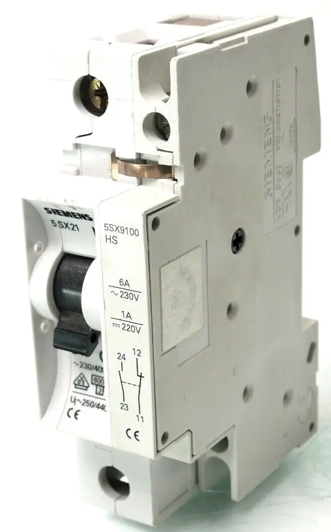 Produktfoto 1 von Siemens 5SX2 Leitungsschutzschalter 5SX21 B10 | Typ B 10A 1-polig + 5SX9100HS