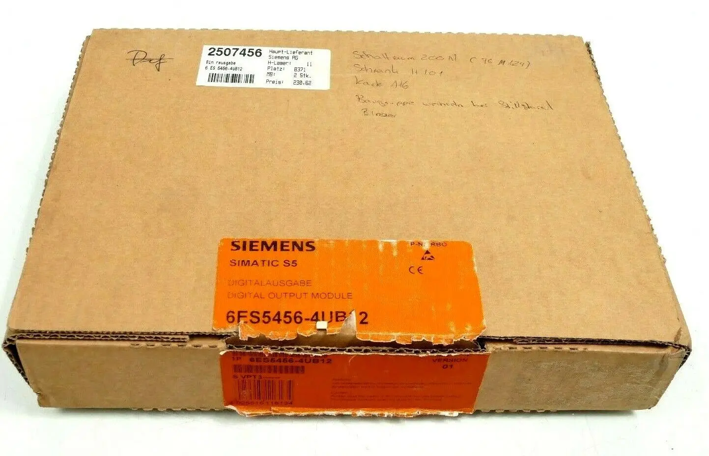 Produktfoto 1 von Siemens SIMATIC S5 Digitalausgabe 6ES5 456-4UB12 | E:01 | 6ES5456-4UB12